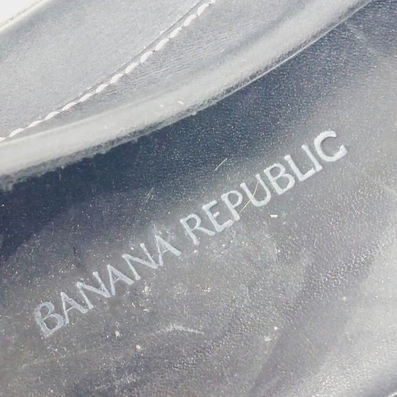 Banana Republic Grey Leather Moc Toe Slip On Loafers D889 - Picture 9 of 11